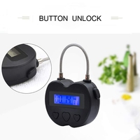 Inteligentny zamek czasowy wyświetlacz LCD zamek czasowy USB akumulator tymczasowe zegar kłódka podróżna Timer elektroniczny 5